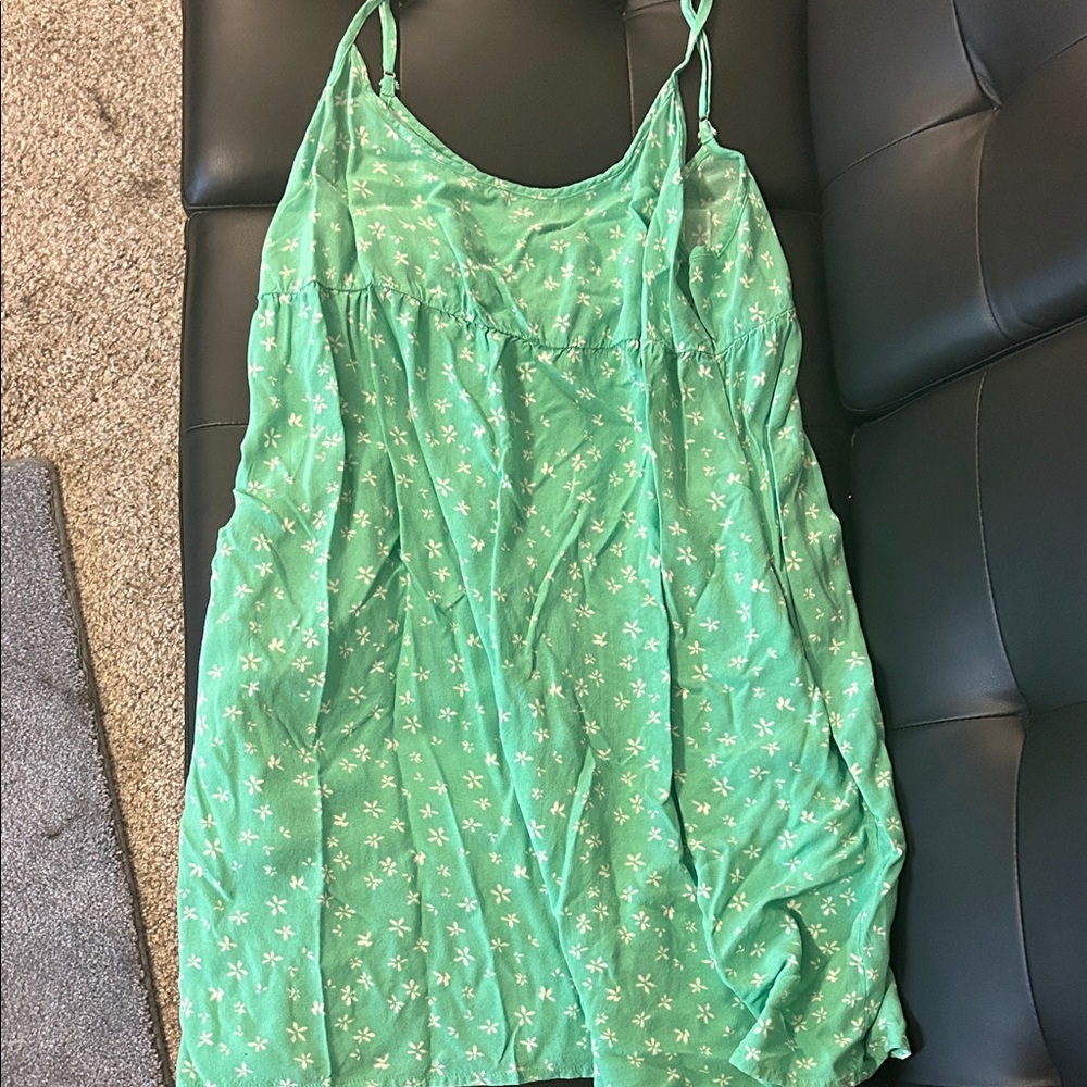 Wild Fable Green Floral Mini Dress